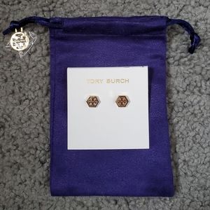 Tory Burch Hexagon Earrings